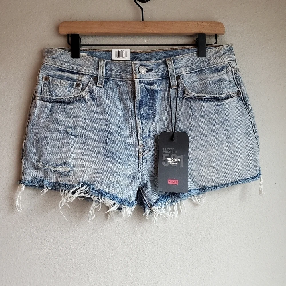 Levi's Premium 501 Shorts in Waveline size 29 NWT